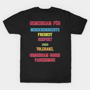 Gemeinsam gegen Faschismus T-Shirt